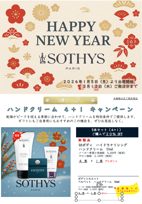 2026 NEW YEAR ハンドクリーム